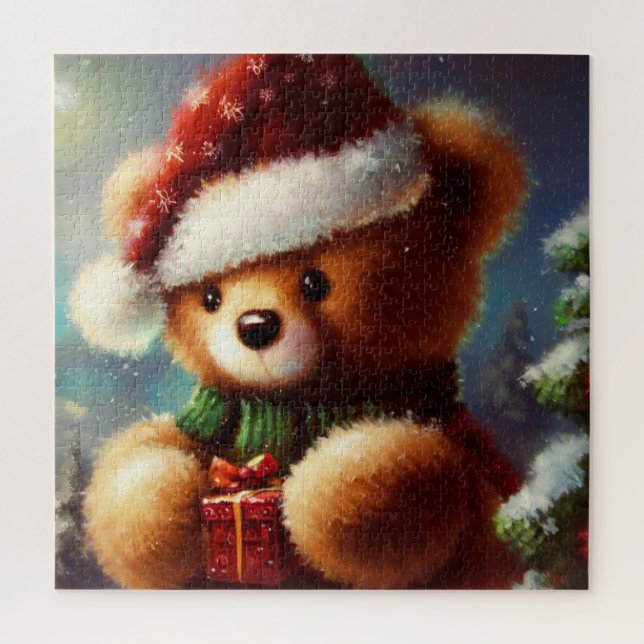 Puzzle Ours en peluche de Noël (2) (Vertical)