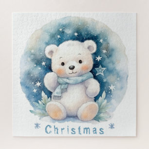 Puzzle Ours en peluche et Noël