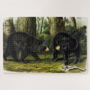 Puzzle Ours noir américain (Ursus Americanus) par Audubon