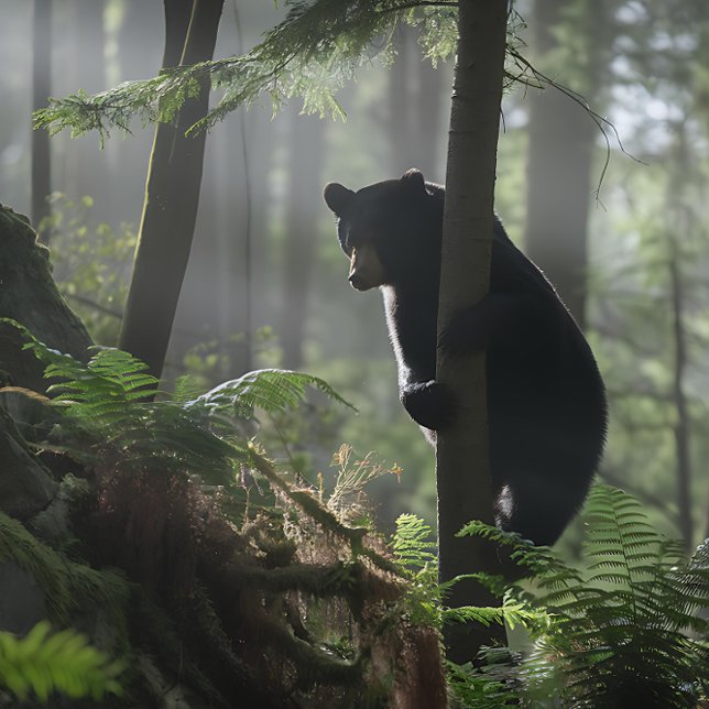Puzzle Ours noir dans un arbre (Créateur téléchargé)