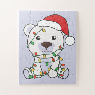 Puzzle Ours polaire Noël Animaux d'hiver Ours polaire Ji