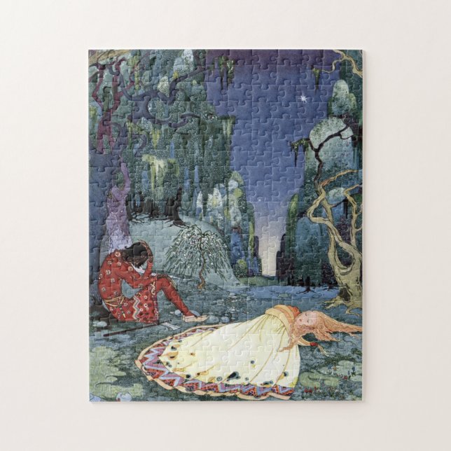 Puzzle Ourson et Violette par la Virginie Frances (Vertical)