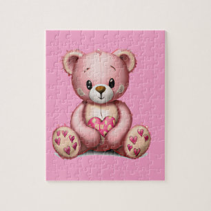 Puzzle Ourson Rose Mignon