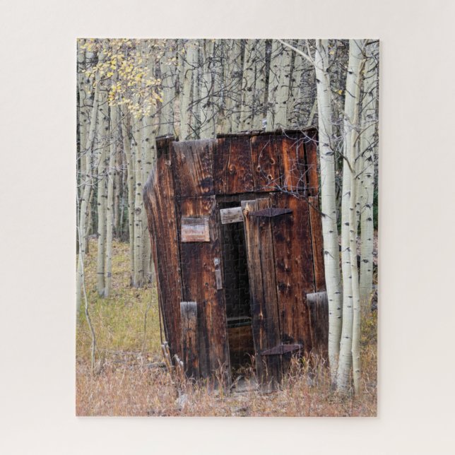 Puzzle Outhouse rustique à Aspen St Elmo Colorado (Vertical)