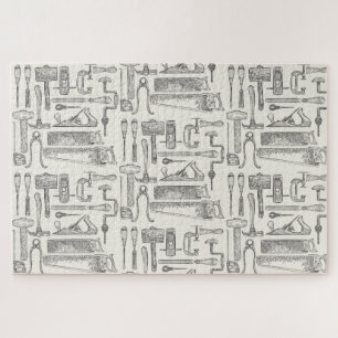 Puzzle Outils main Vintages pour les charpentiers de trav