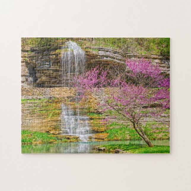 Puzzle Ozarks Waterfall Spring Bluff (Horizontal)