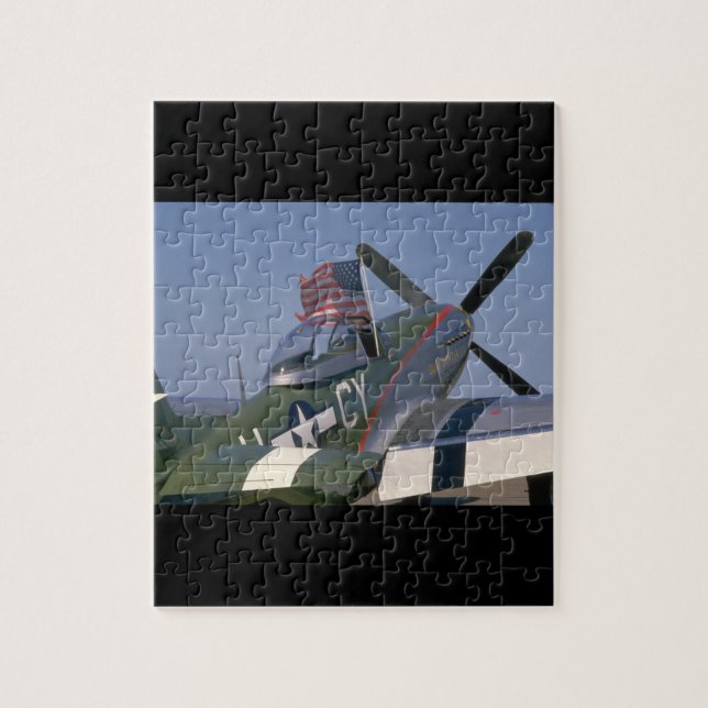 Puzzle P51 mustang, vue arrière. avions de _WWII (de (Vertical)