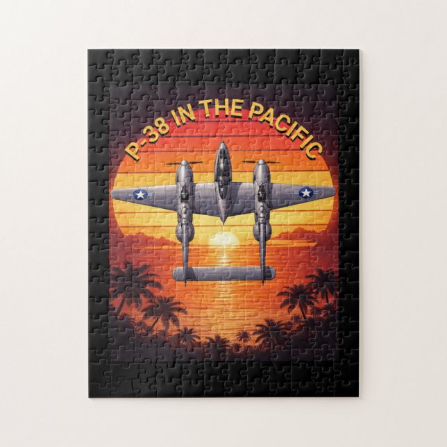 Puzzle P-38 Lightning dans le théâtre du Pacifique (Vertical)