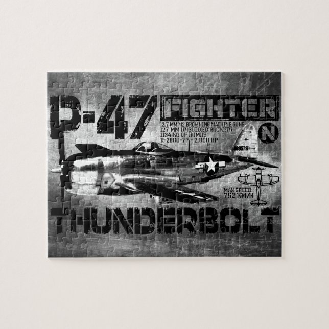Puzzle P-47 Thunderbolt (Horizontal)