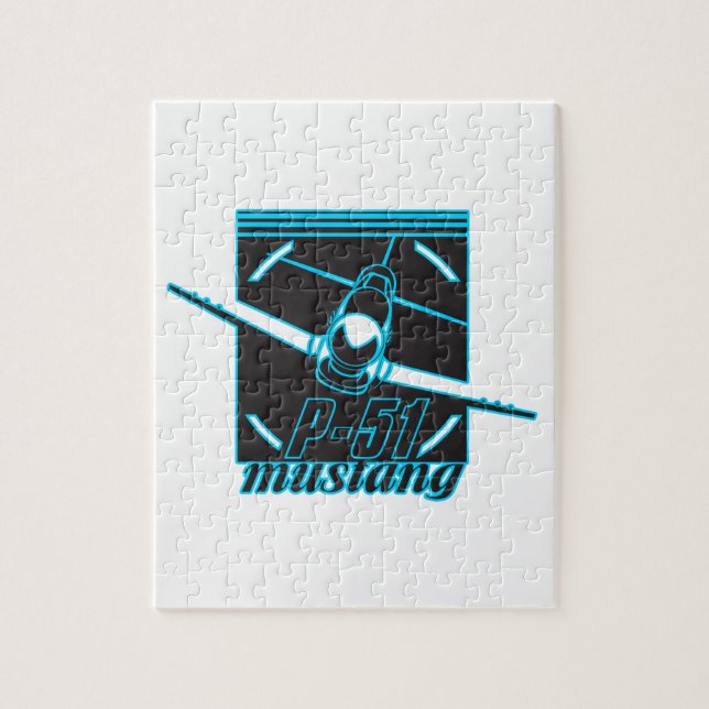 Puzzle P-51 mustang (Vertical)