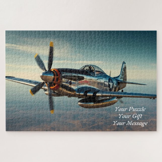 Puzzle P-51 Mustang Impression artiste Légende du ciel (Horizontal)