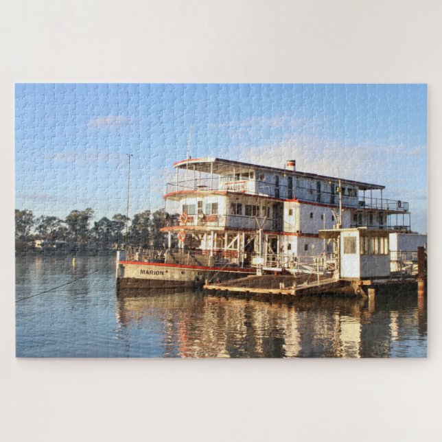 Puzzle Paddlesteamer, tôt le matin, Mannum (Horizontal)