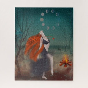 Puzzle Pagan Goddess Puzzle, Pagan Oracle Au clair de lun