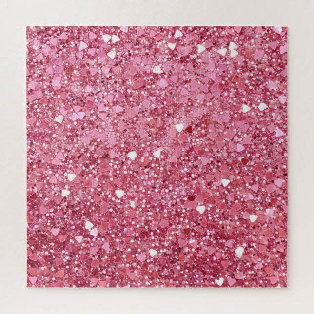 Puzzle Paillettes Rose Pastel (Vertical)
