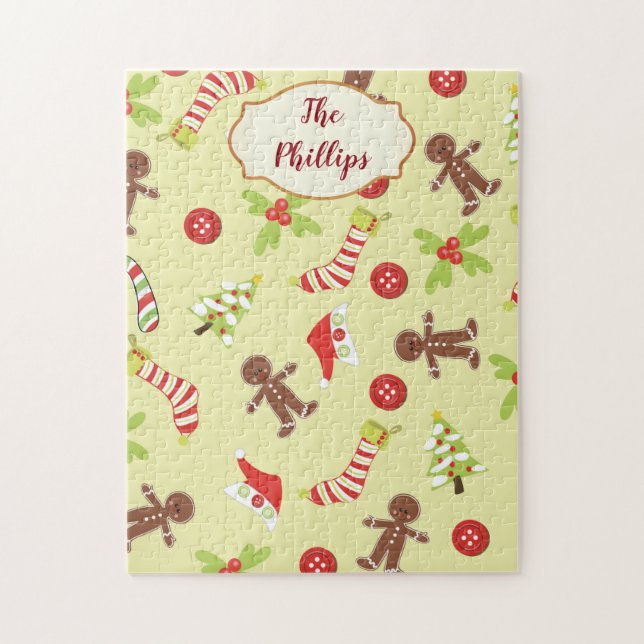 Puzzle Pain d'épices - Homme amusant (Vertical)