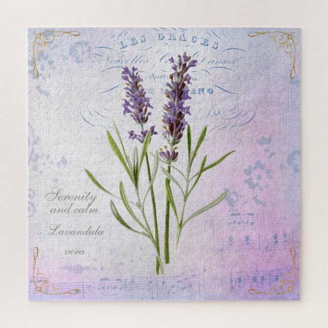 Puzzle Painted Lavandula Vera Serenity et Calm (Vertical)