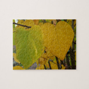 Puzzle Paire de Feuille Redbud Automne photo d'automne