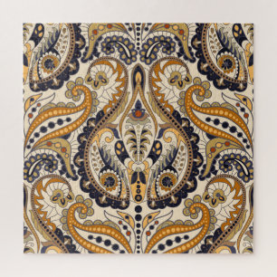 Puzzle Paisley Floral : Conception colorée et transparent