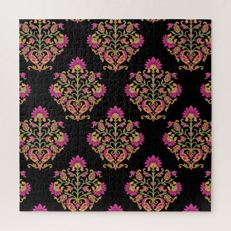 Puzzle Paisley floral moghol, design sans soudure.
