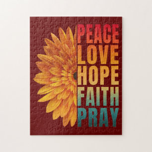 Puzzle paix amour espoir foi prier