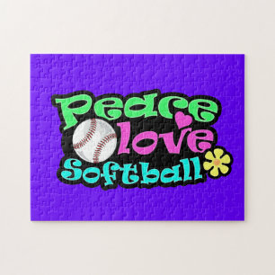 Puzzle Paix, amour, le base-ball
