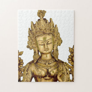 Puzzle Paix bouddhiste d'art du Thibet de yoga de déesse