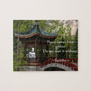Puzzle Paix de, citation de Bouddha