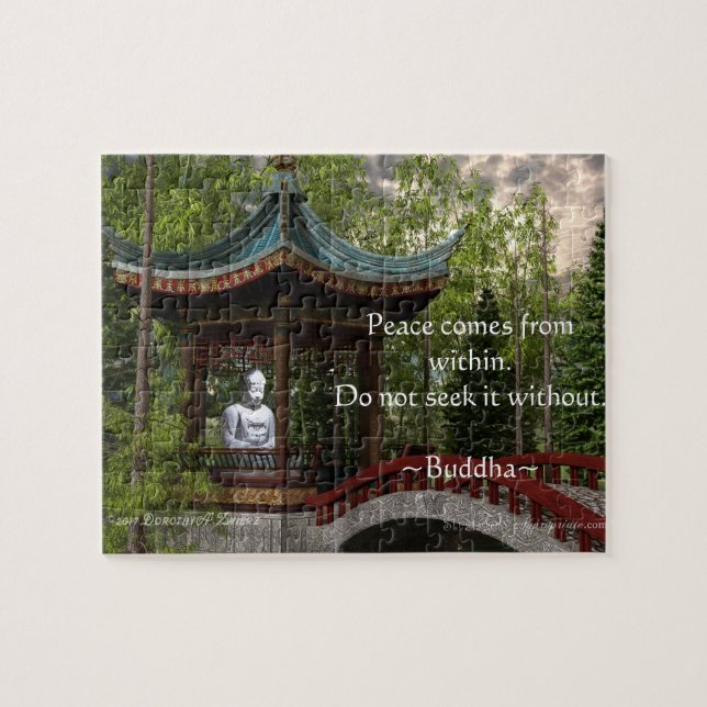 Puzzle Paix de, citation de Bouddha (Horizontal)