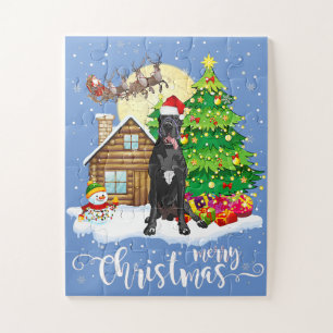 Puzzle Pajama de Noël Grand Danois Arbre Noël Chien Papa