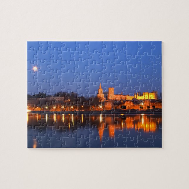 Puzzle Palais des Papes à Avignon et le Rhône au (Horizontal)