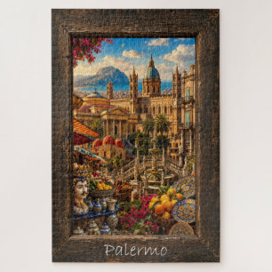 Puzzle Palermo Sicile Paysage Coloré Architecture et Fr