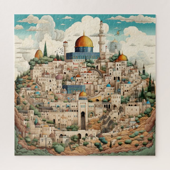 Puzzle Palestine City Scape (Vertical)