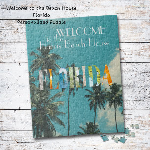 Puzzle Palm Tree Florida Beach House