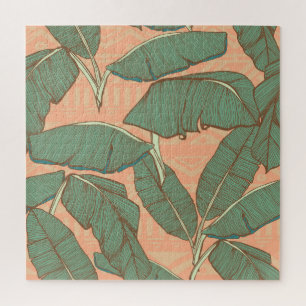 Puzzle Palme Tropicale : Arrière - plan feuille transpare