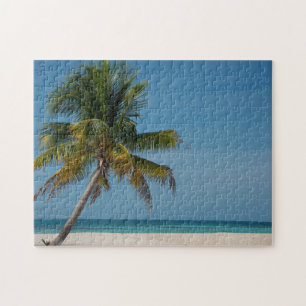 Puzzle Palmier et plage de sable blanc 2