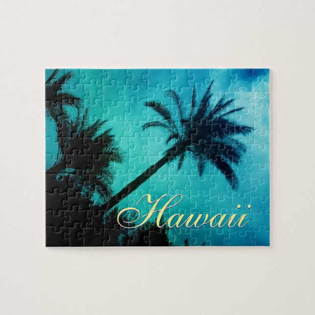 Puzzle Palmiers hawaïens Voyage exotique (Horizontal)