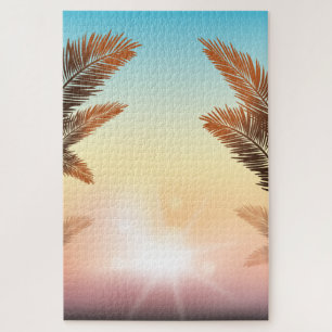 Puzzle Palmiers sur Sunset