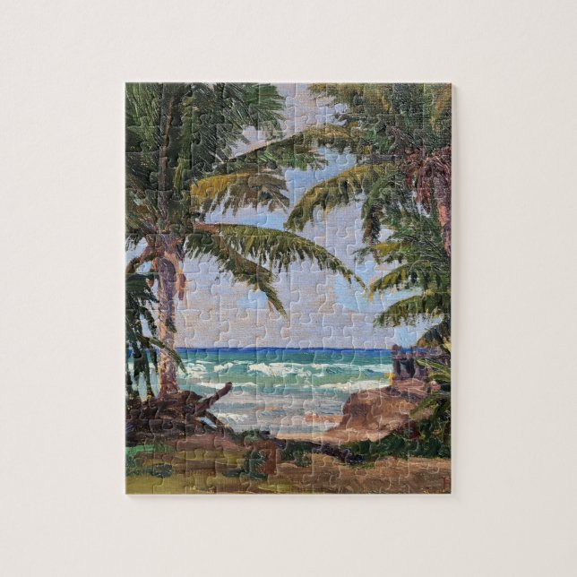 Puzzle Palmiers tropicaux d'Hawaii Vintages (Vertical)