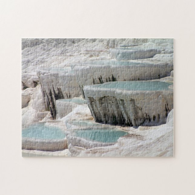 Puzzle Pamukkale Bleus & Blancs - Turquie (Horizontal)