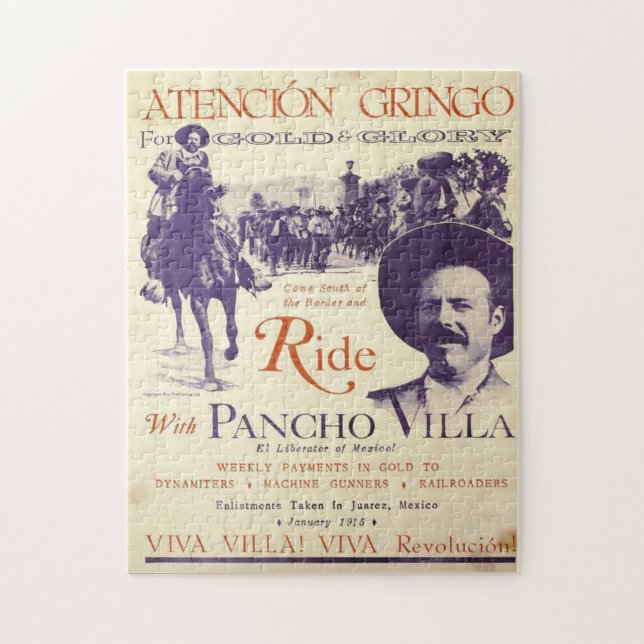 Puzzle Pancho Villa 🔥 Héros Général Mexicain (Vertical)