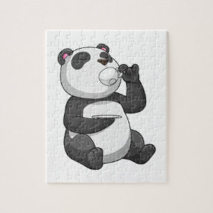 Puzzle Panda avec Tea Cup