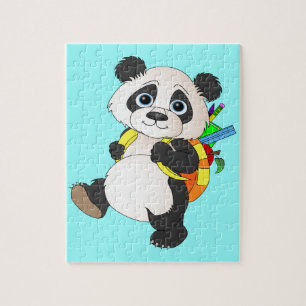 Puzzle Panda Bear avec sac à dos