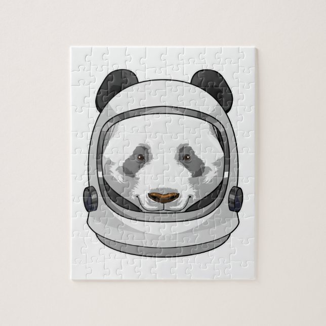 Puzzle Panda en astronaute avec casque (Vertical)