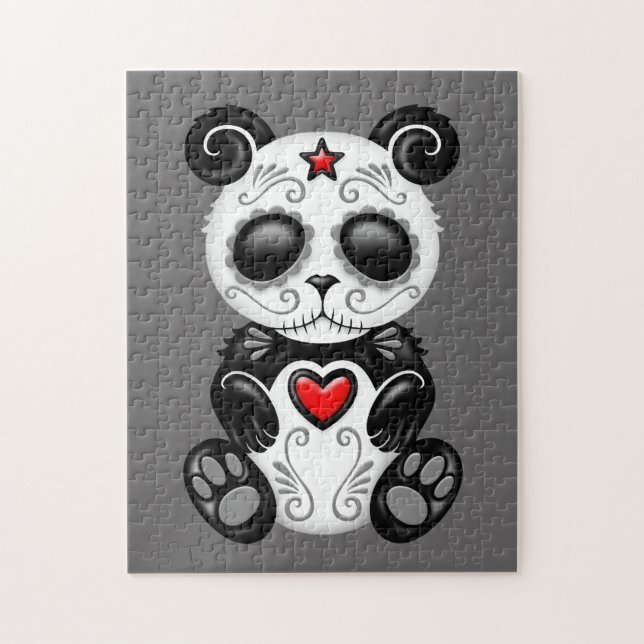 Puzzle Panda gris de sucre de zombi (Vertical)