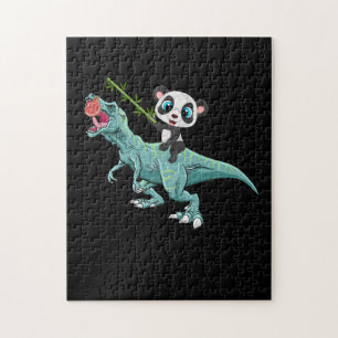 Puzzle Panda Monter Un T-Rex Dinosaur Dinosaure Panda