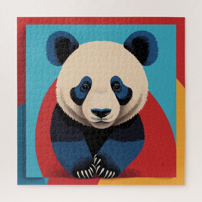 Puzzle Panda pop art (Vertical)
