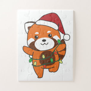 Puzzle Panda rouge Animaux d'hiver Pandas rouges Jigs