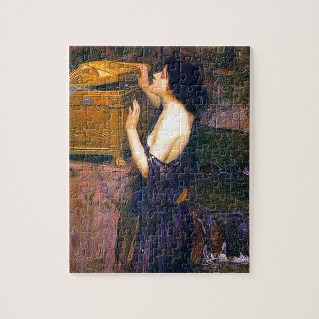 Puzzle Pandora par John William Waterhouse (Vertical)