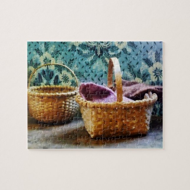 Puzzle Panier avec Tricot (Horizontal)