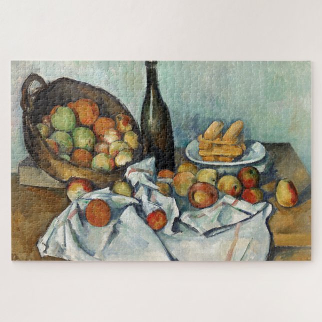 Puzzle Panier de Cezanne à pommes de Still Life (Horizontal)